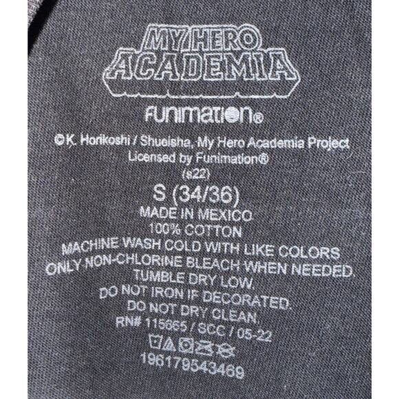 TOP MEN My Hero Academia Black T-Shirt Size S(34-36) - Picture 6 of 6